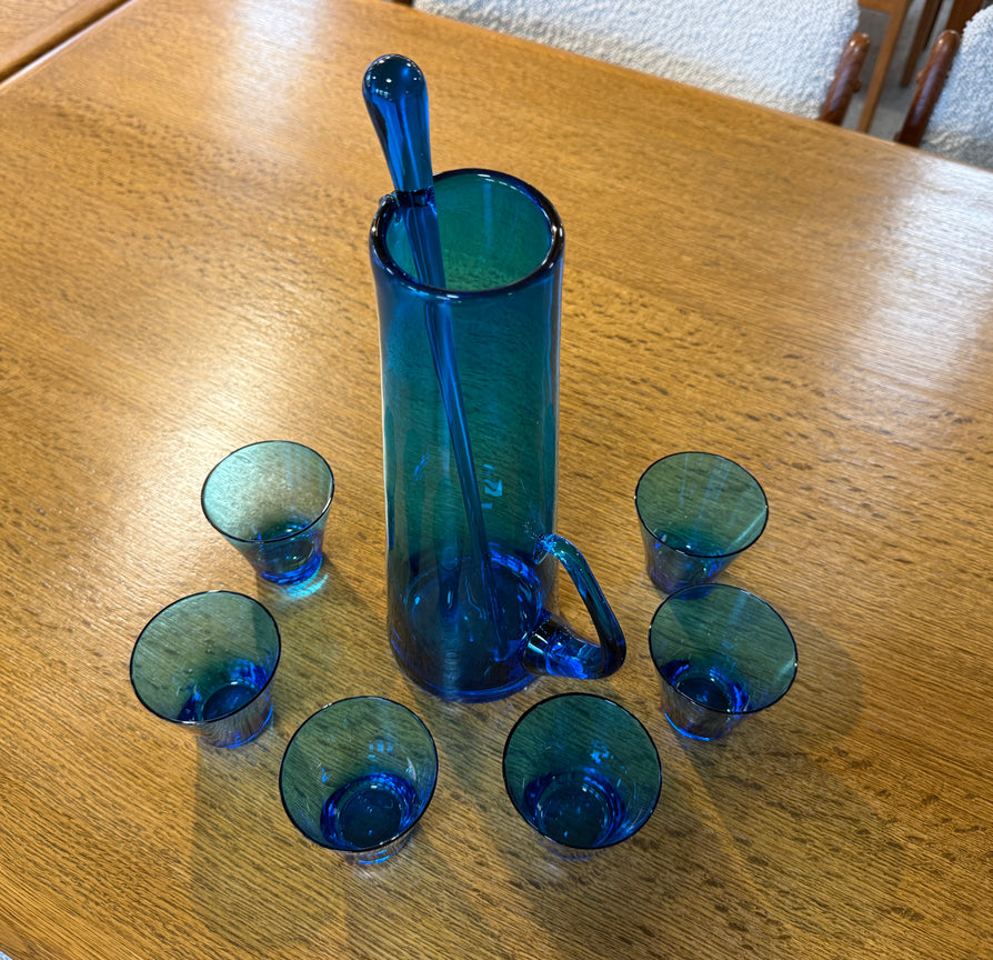 Mid-Century Glass Cocktail Set