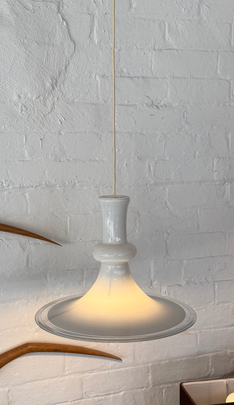 Holmegaard Etude Pendant in White Glass