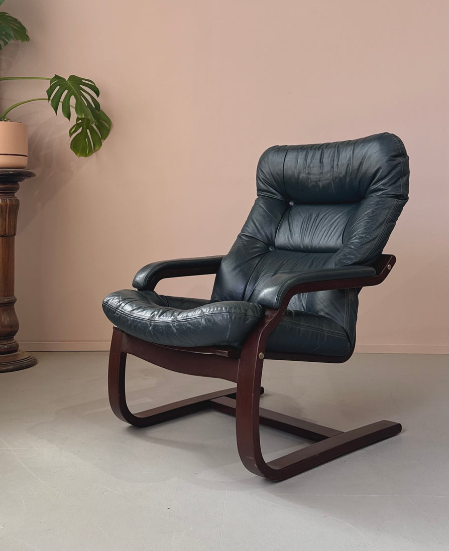 Joe Rufenacht Cantilever Bentwood Lounge Chair