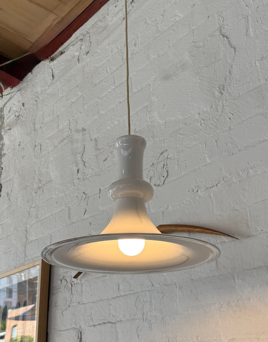 Holmegaard Etude Pendant in White Glass