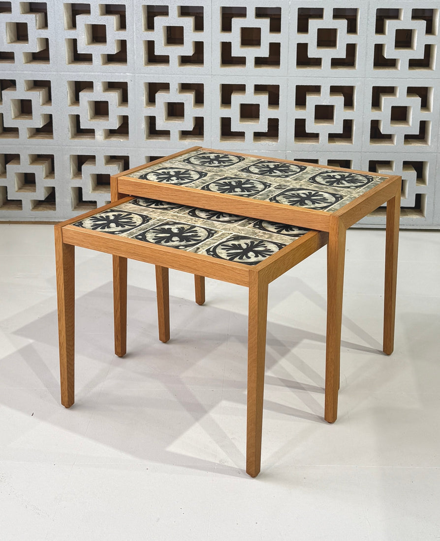 Pair of Haslev Tables in Oak