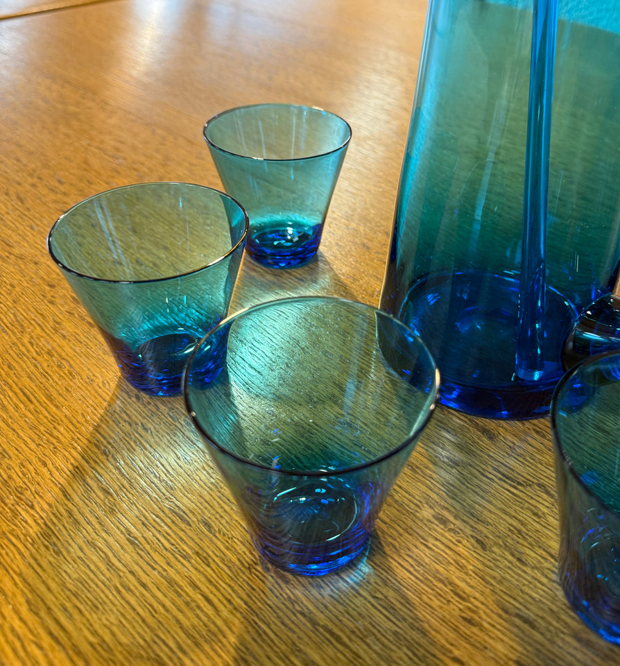 Mid-Century Glass Cocktail Set