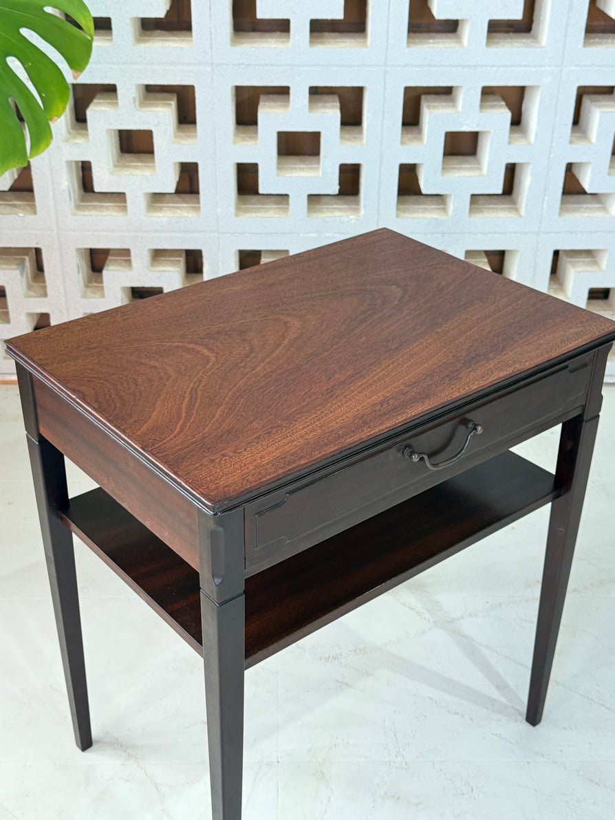 Danish Bedside Table in Mahogany