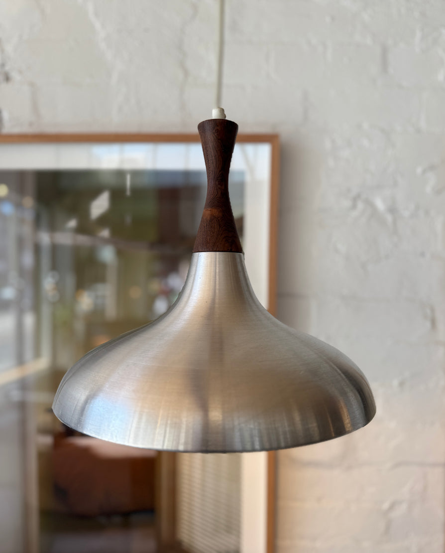 Danish Pendant in Brushed Aluminium