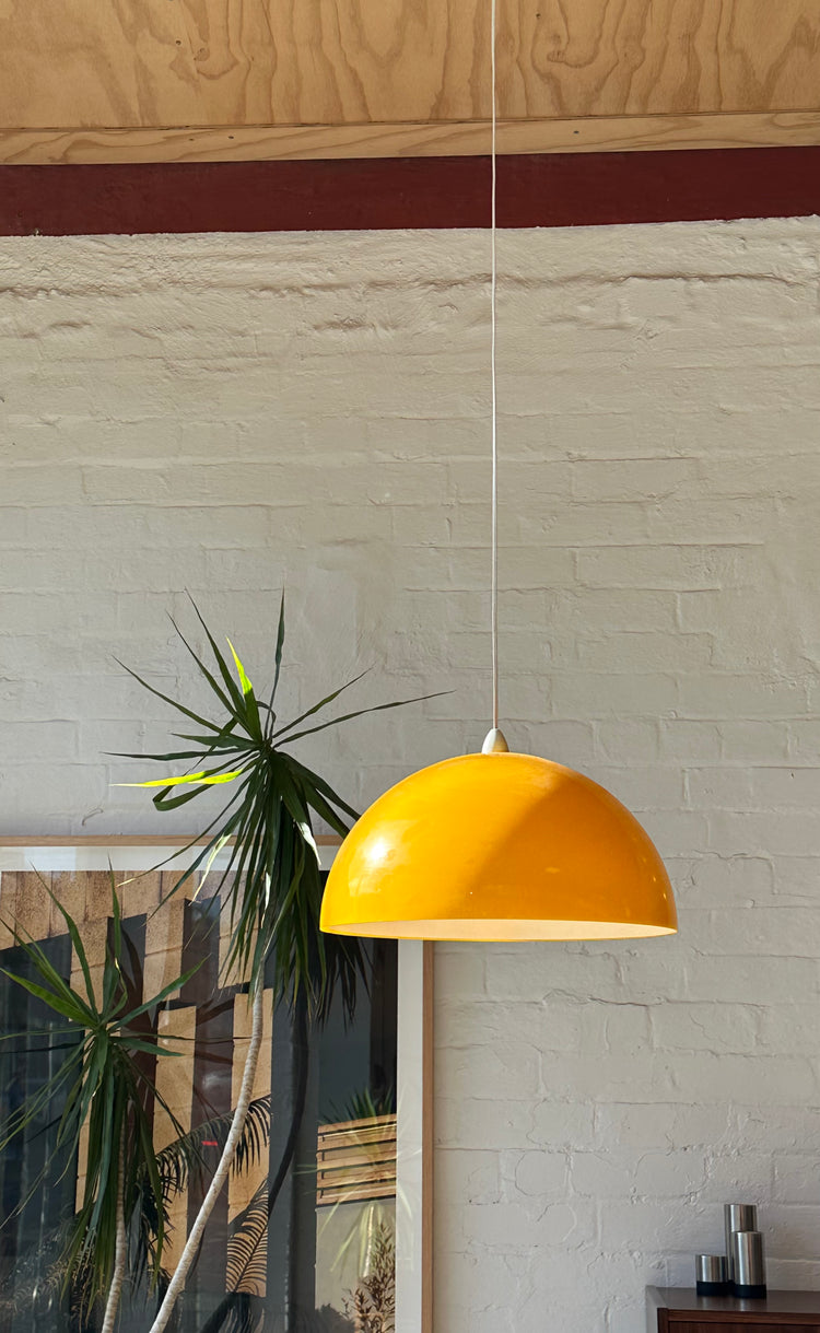 Guzzini Orange Dome Pendant in Perspex