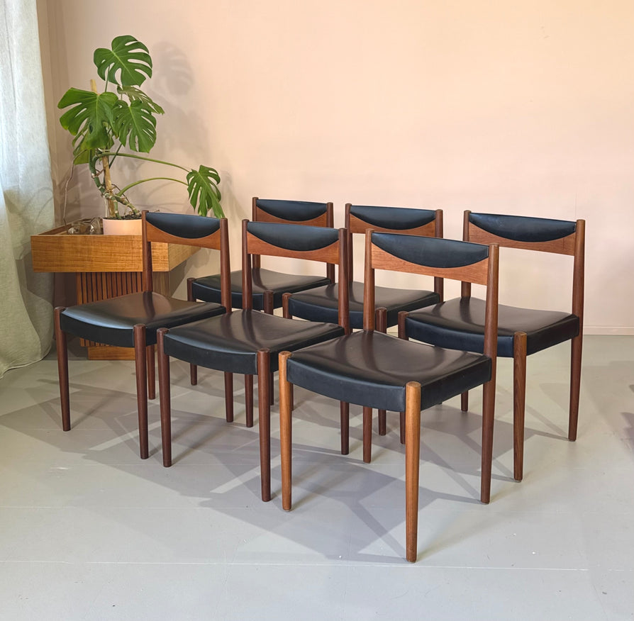 Six Danish Dining Chairs in Teak
