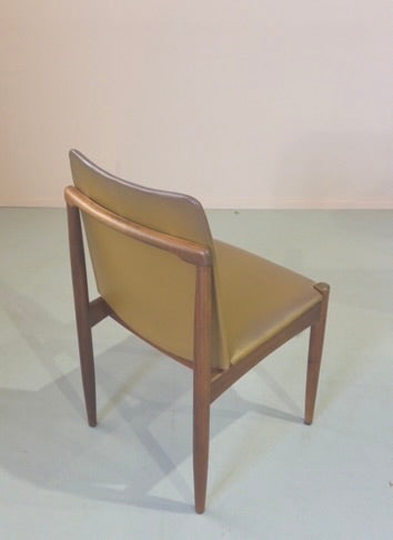Six Rodd "Slab" Dining Chairs in Original Vinyl