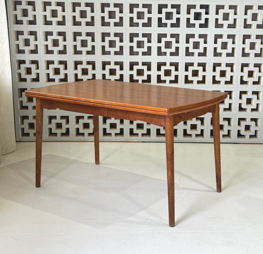 Danish Extension Dining Table in Teak & Oak