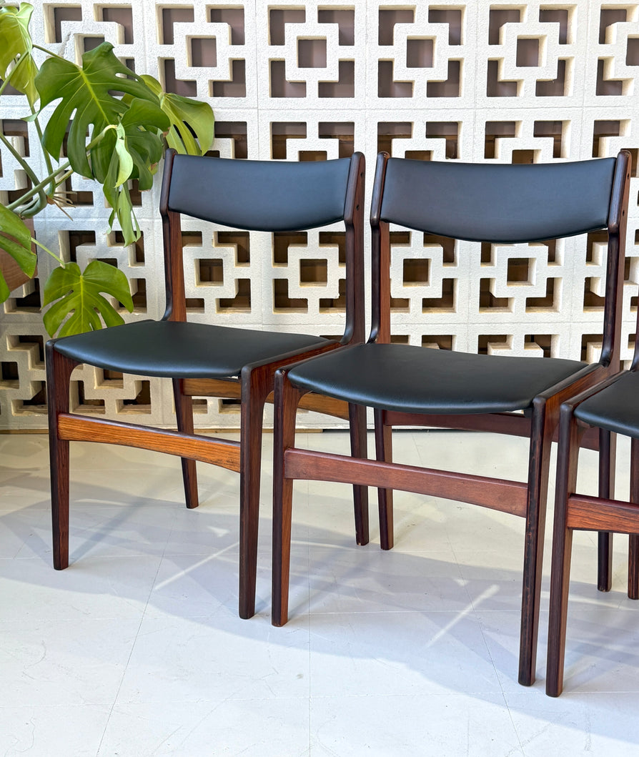 Four Eric Buch Dining Chairs in Rosewood