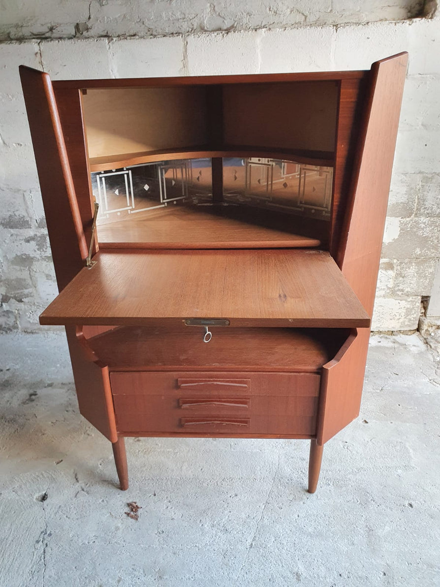 Danish Corner Cabinet in Teak