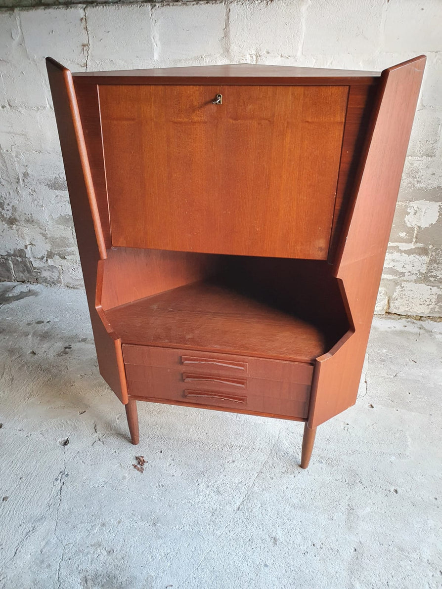 Danish Corner Cabinet in Teak