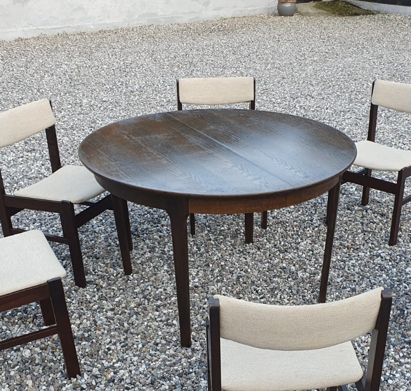 Large Omann Jun Model 55 Dining Table in Smoked Oak
