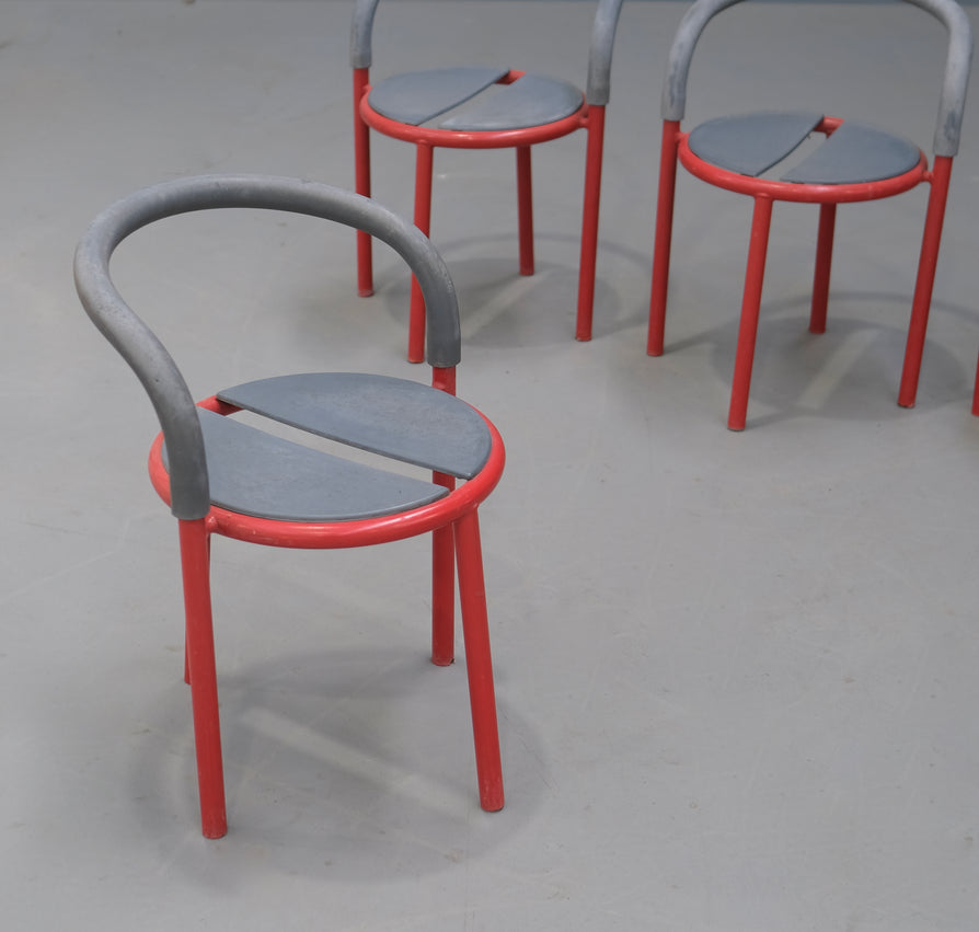 Four Fritz Hansen Pelikan Outdoor Chairs
