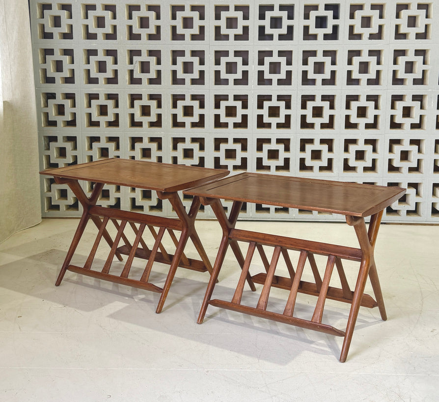 Early Mid-Century Side Table in Mahogany