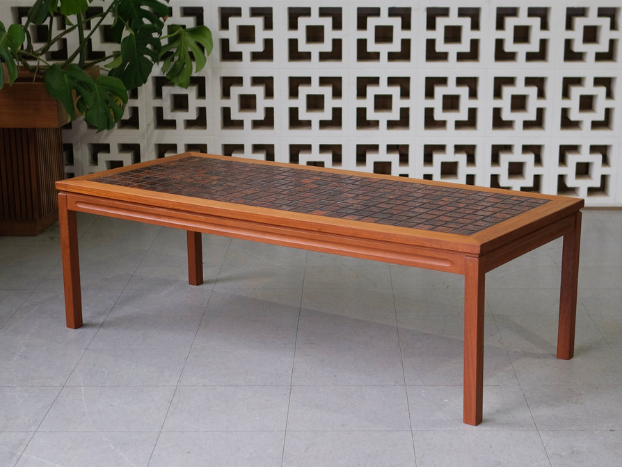 1970s Tile Top Coffee Table