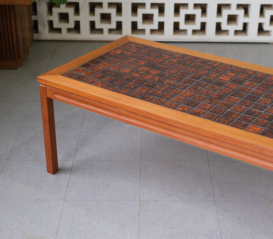 1970s Tile Top Coffee Table