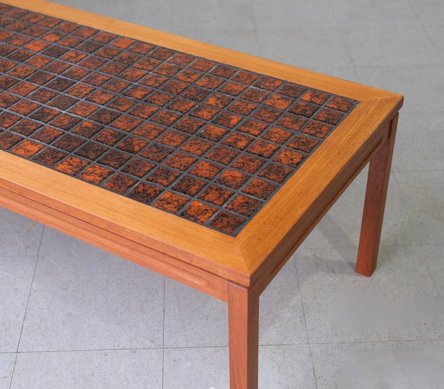 1970s Tile Top Coffee Table