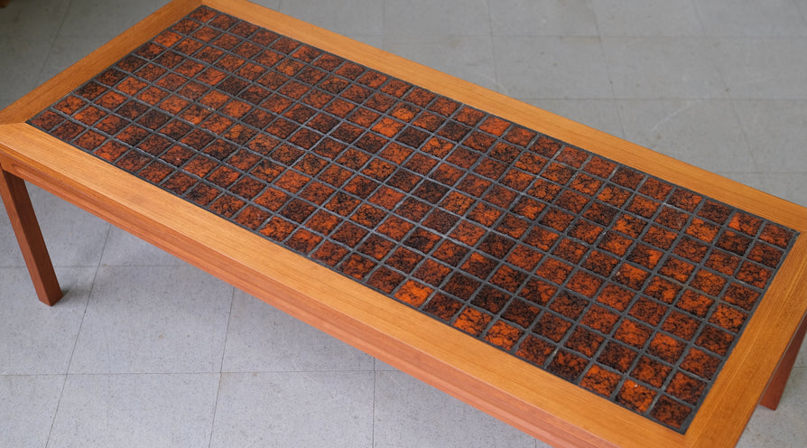 1970s Tile Top Coffee Table