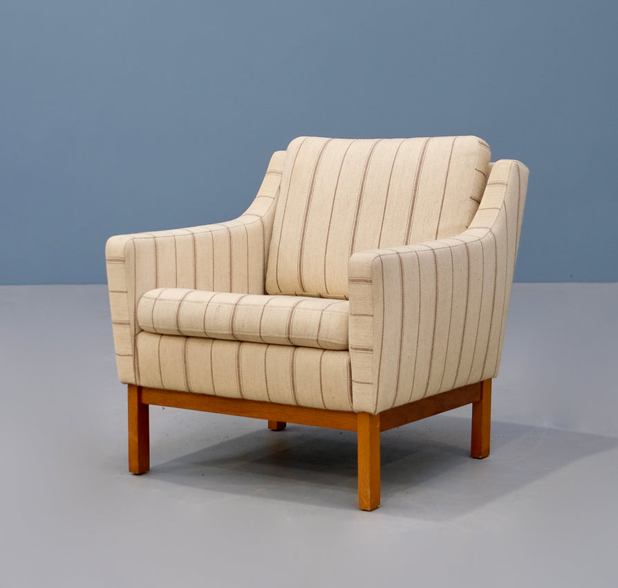 Danish Lounge Chair in Wool