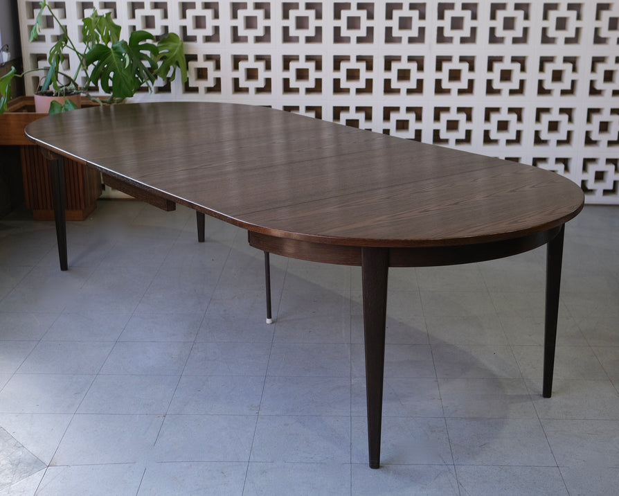 Large Omann Jun Model 55 Dining Table in Smoked Oak