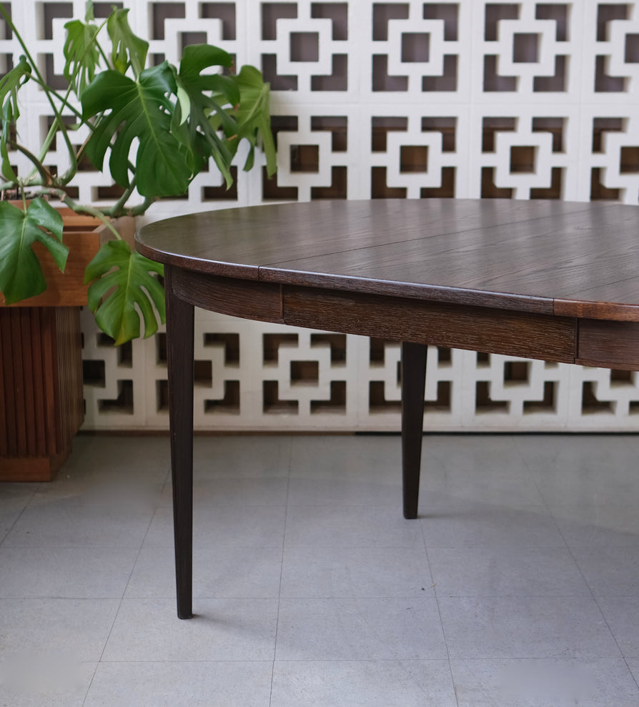 Large Omann Jun Model 55 Dining Table in Smoked Oak