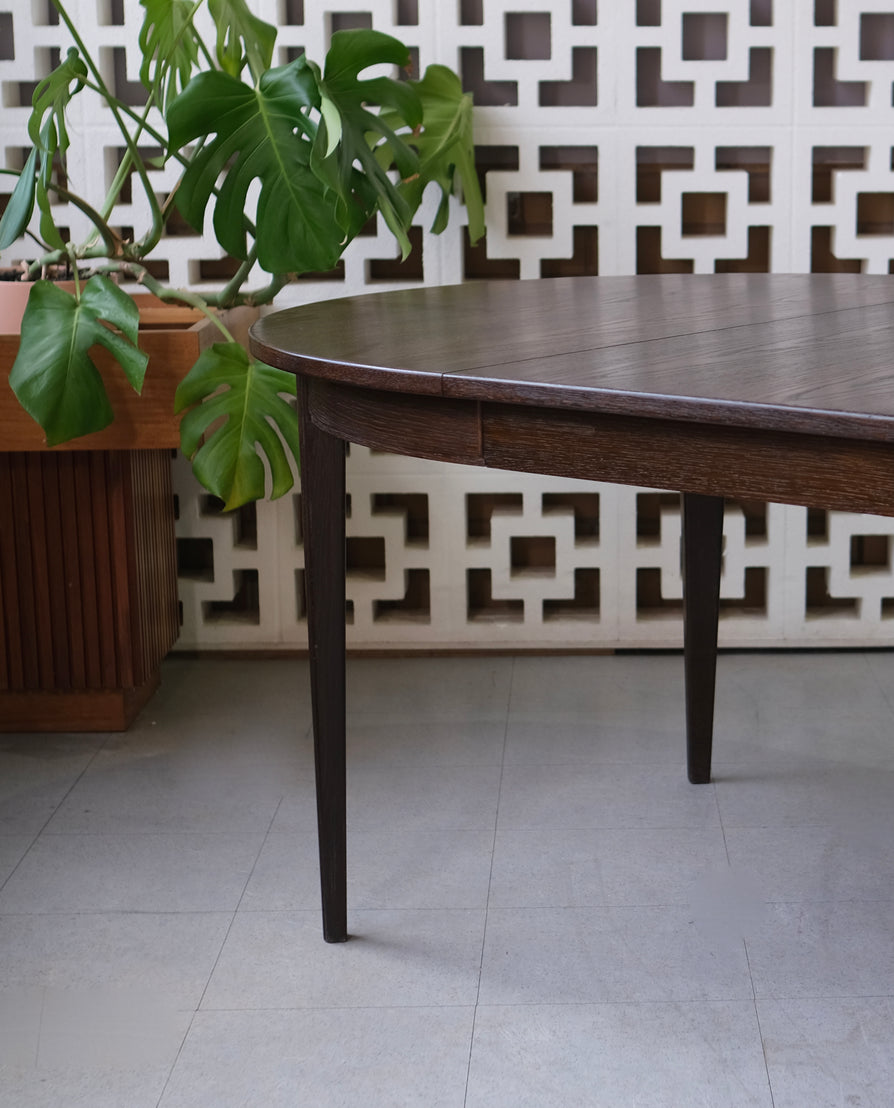 Large Omann Jun Model 55 Dining Table in Smoked Oak