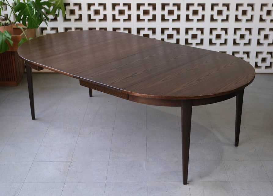 Large Omann Jun Model 55 Dining Table in Smoked Oak