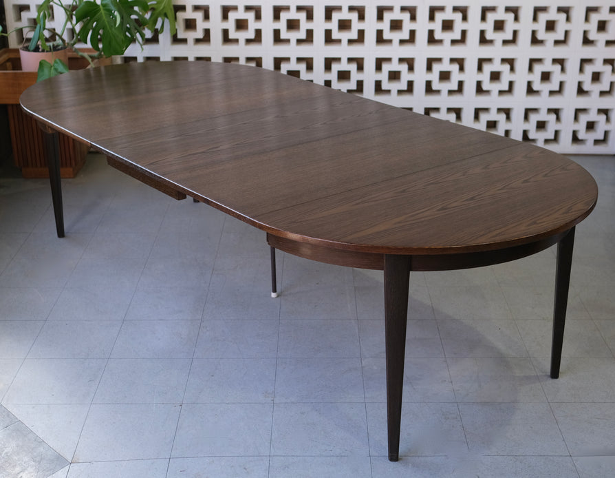 Large Omann Jun Model 55 Dining Table in Smoked Oak