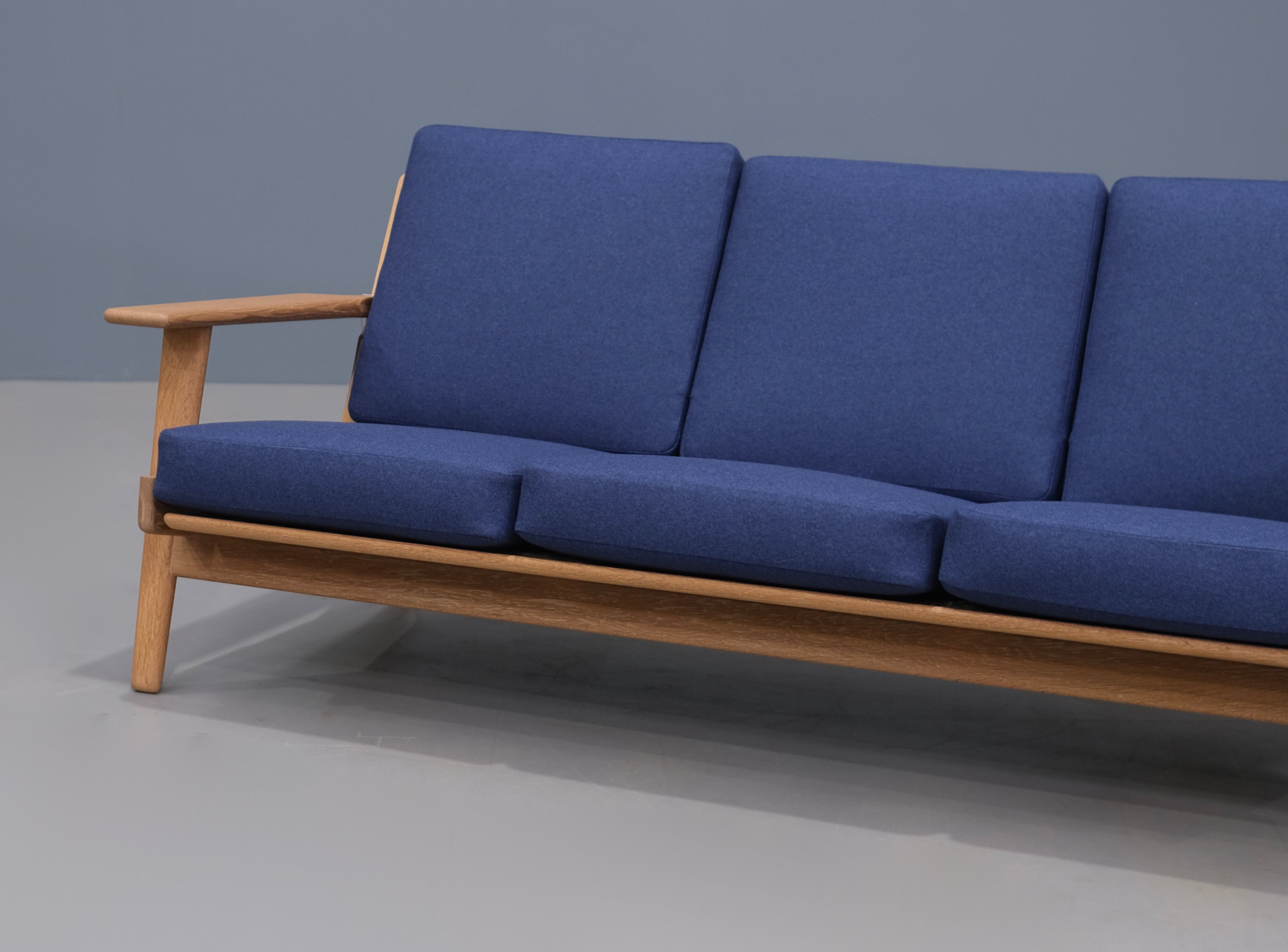 Hans Wegner GE290 Plank Sofa in New Wool