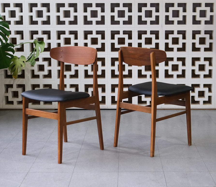 Four Danish "Oval-Back" Dining Chairs