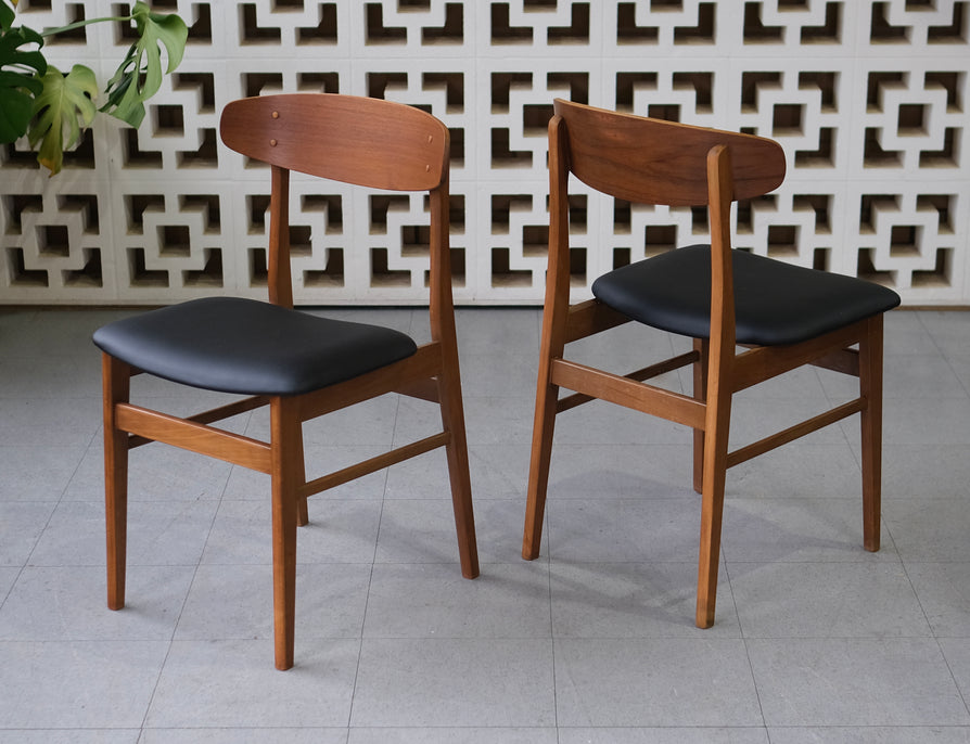 Four Danish "Oval-Back" Dining Chairs