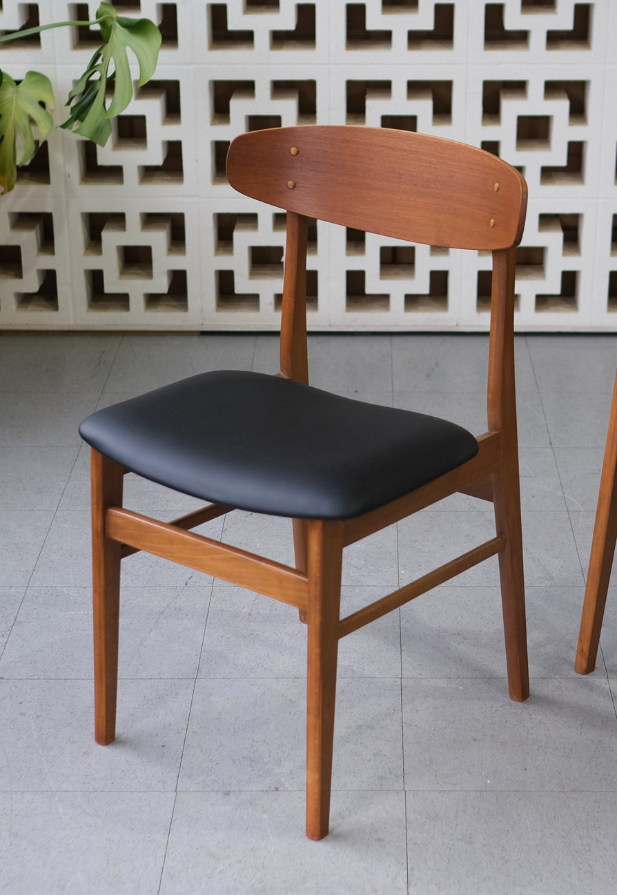 Four Danish "Oval-Back" Dining Chairs