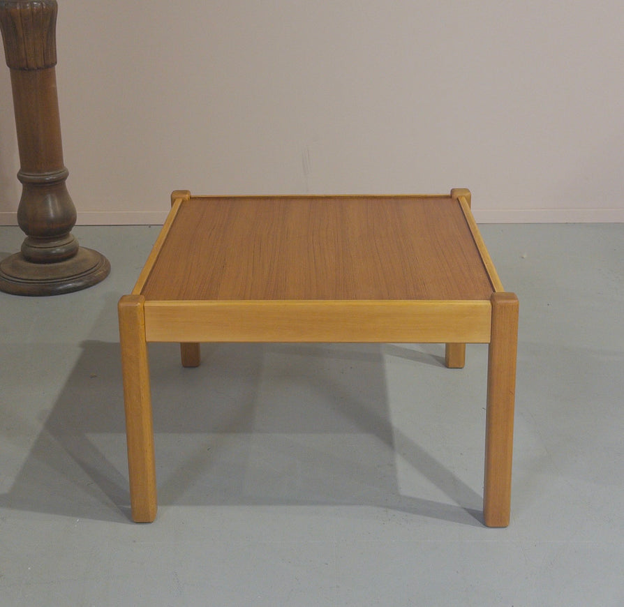 Danish Corner Table in Teak & Beech