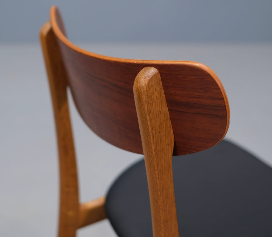Danish Desk / Side Chair in Oak & Teak