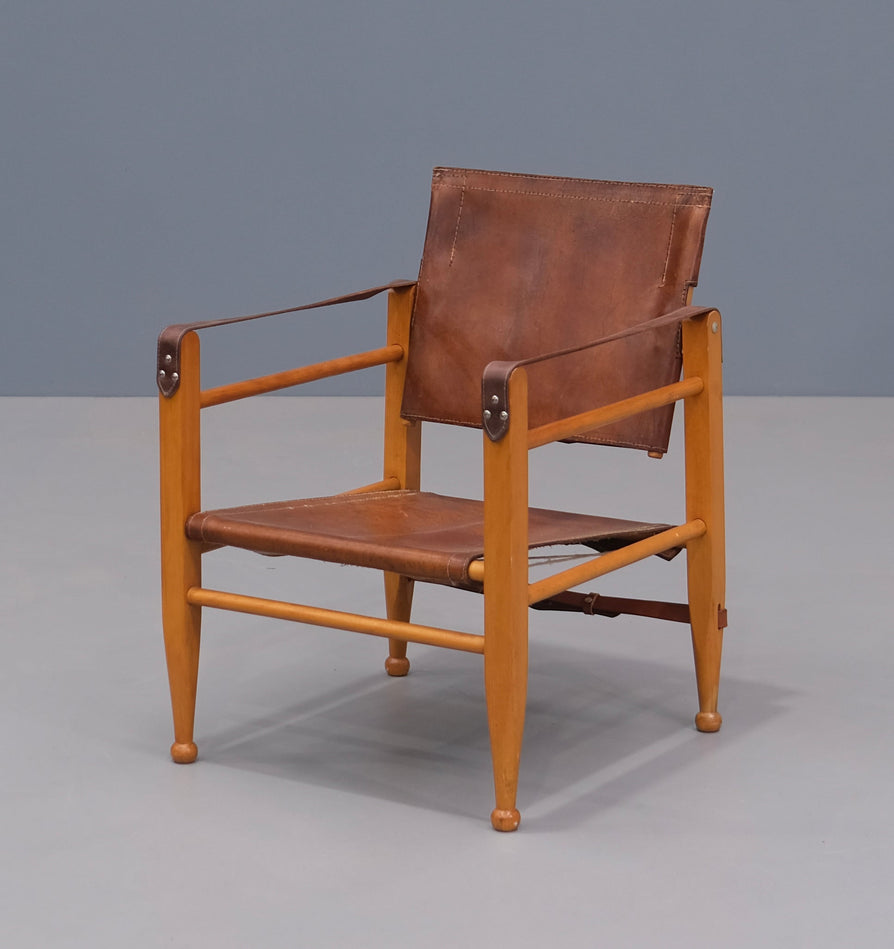 Safari Chair in Cognac Leather