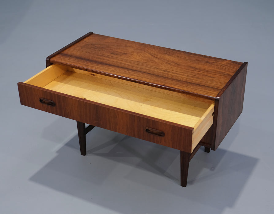 Low-Profile Danish Chest of Drawers in Rosewood