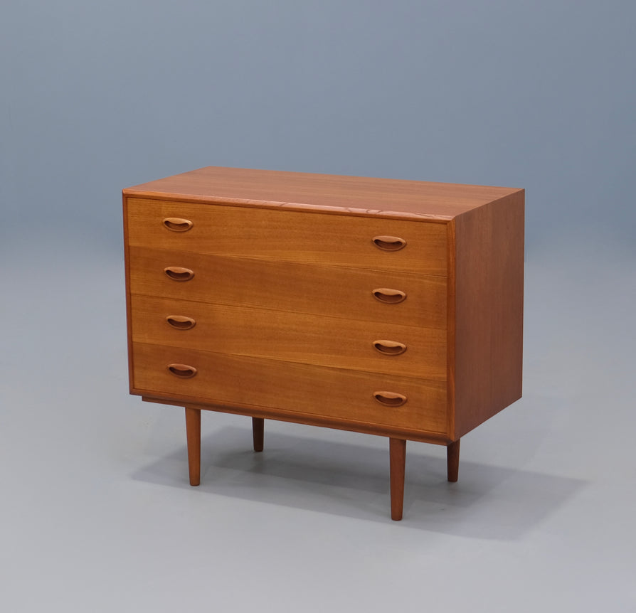 Wide Danish Chest of Drawers in Teak