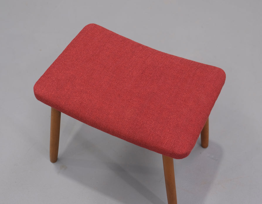 Danish Footstool in in New Fabric