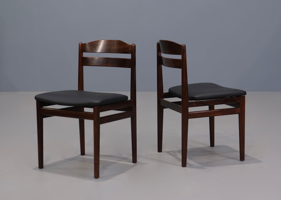 Four Danish Dining Chairs in Rosewood