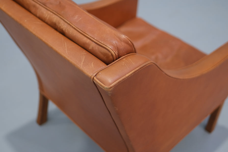 Mogensen 2207 Lounge Chair in Cognac Leather