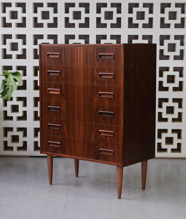 Danish Chest of Drawers in Rosewood