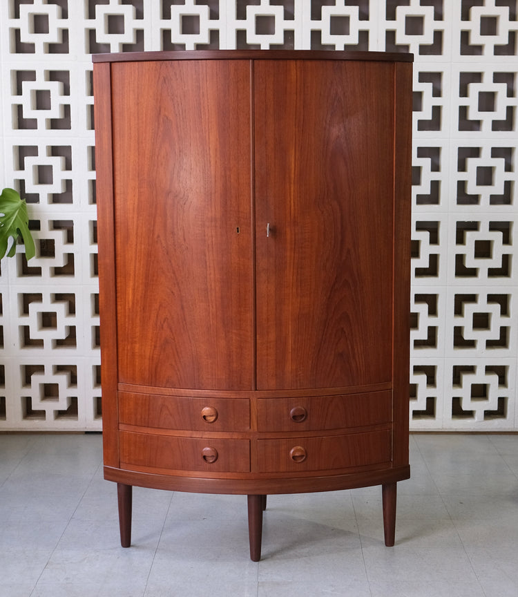 Danish Corner Cabinet in Teak