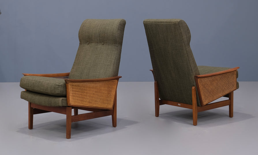 Pair of FLER "Flerline" High-Back Lounge Chairs