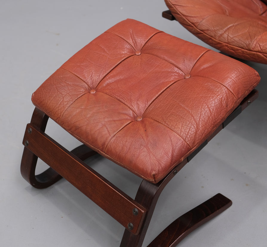 Oddvin Rykken Lounge Chair with Footstool