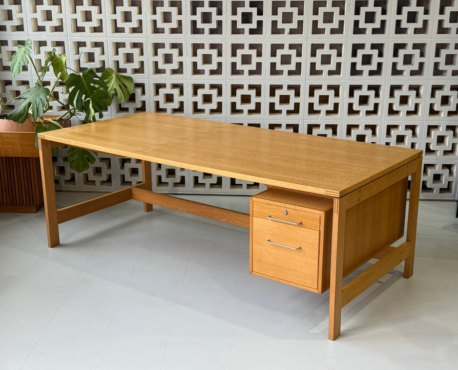 Jensen & Valeur Executive Desk in Oak