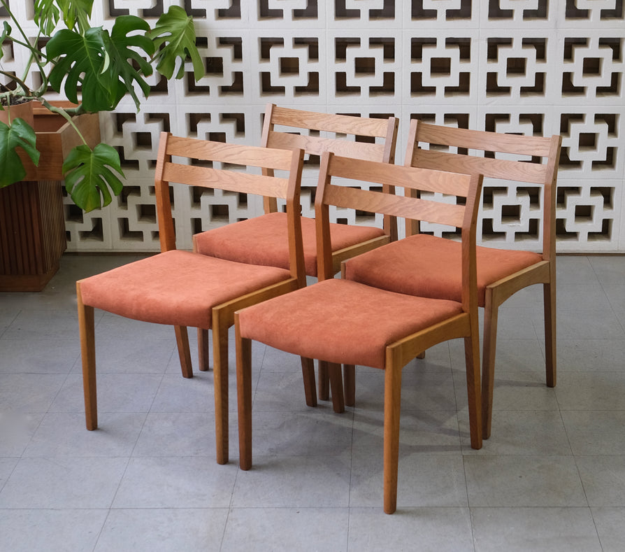 Four Kurt Østervig Dining Chairs in Oak