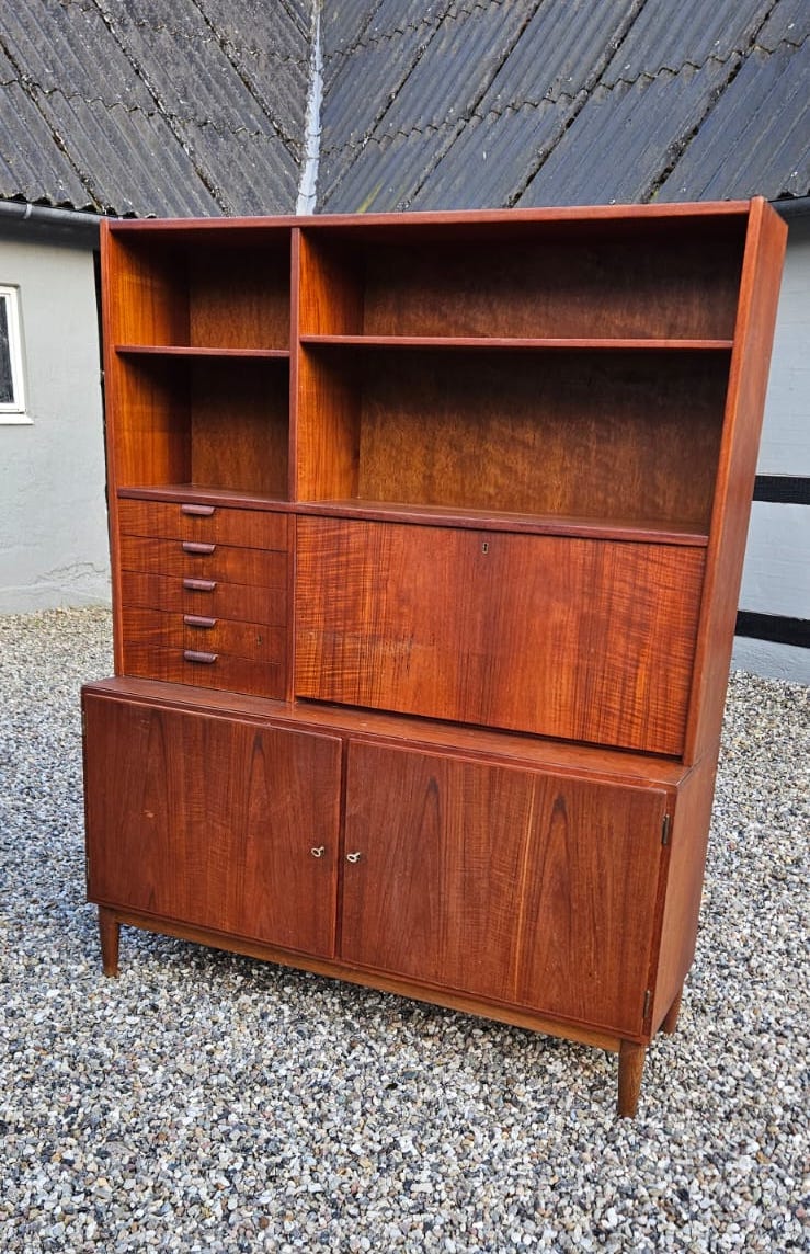 Danish Bookcase / Desk Unit in Teak