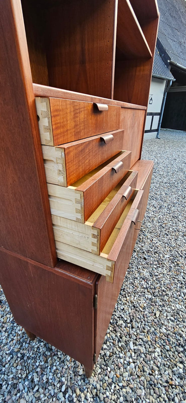 Danish Bookcase / Desk Unit in Teak