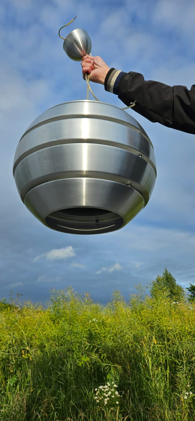 Large Stromboli Aluminium Orb Pendant