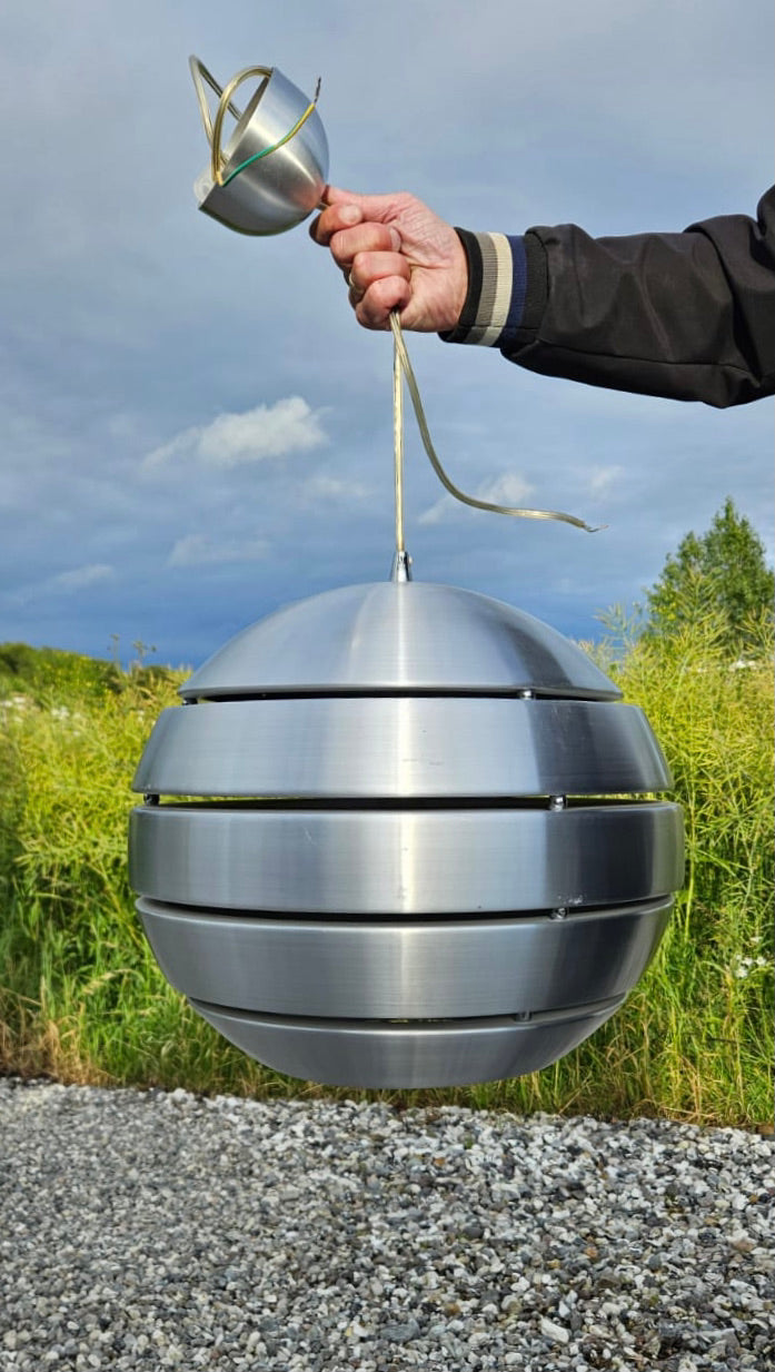 Large Stromboli Aluminium Orb Pendant